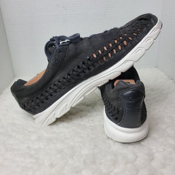 Nike Air Mayfly Woven QS Quick Strike Men's Sneaker Size 9.5 Black Suede Shoes - Picture 5 of 10